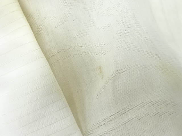  アンティーク　紗　透かし織　草花模様長襦袢